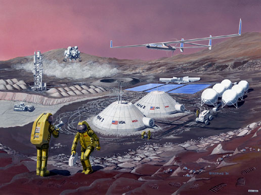 There are plans to colonise mars